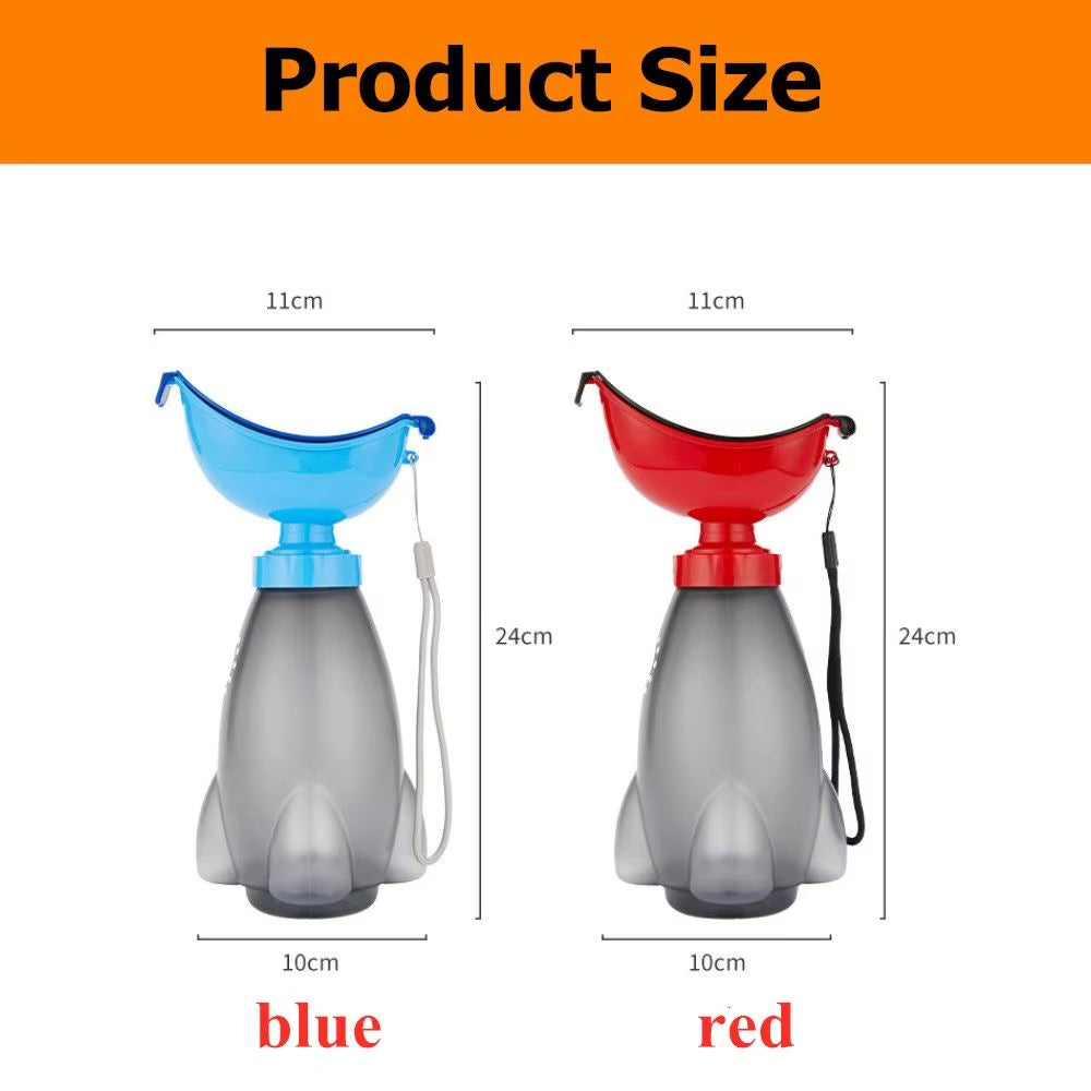 600ML Male Female Toilet Aid Bottle Urinal Pee Funnel Travel Outdoor Toilet Urgent Portable Urinal Bottle Unisex