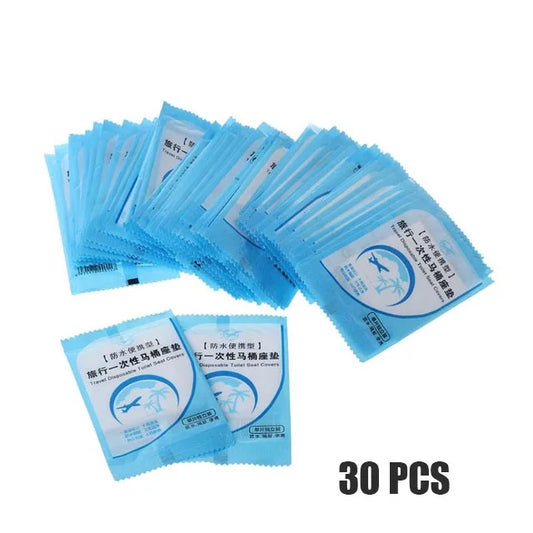 Disposable PE Toilet Seat Cover Mat Portable Safety Toilet Seat Pad for Travel Camping Hotel Toilet Paper Pad Bathroom Accessory