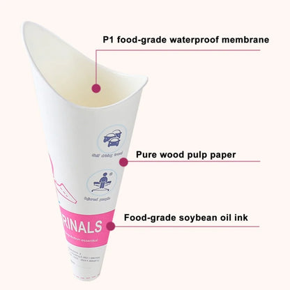 12/20Pcs Practical Disposable Female Urination Device Leak-Proof Foldable Portable Pee Paper Cup Stand up Women Urinal Funnel